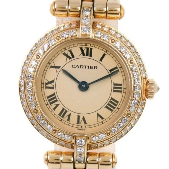 CARTIER PANTHERE VENDOME Quartz 24mm 18K Yellow Gold 0.82TCW Diamond Watch Cartier Panthère Vendome 23mm 18K Yellow Gold Diamond Watch  main image 2